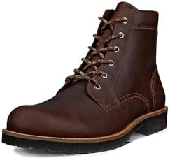 ECCO Men's Jamestown fashion boot in rich leather, ideal for smart-casual wear.