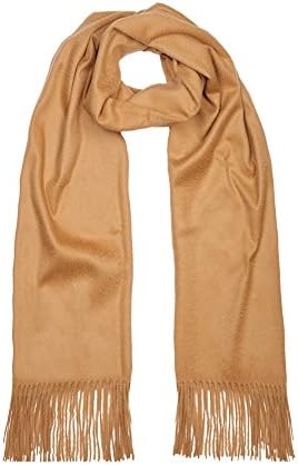 Luxurious 100% cashmere stole wrap draped elegantly over shoulders